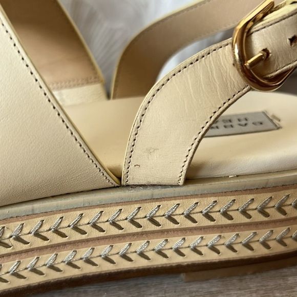Gabriela Hearst Cream Leather Espadrilles